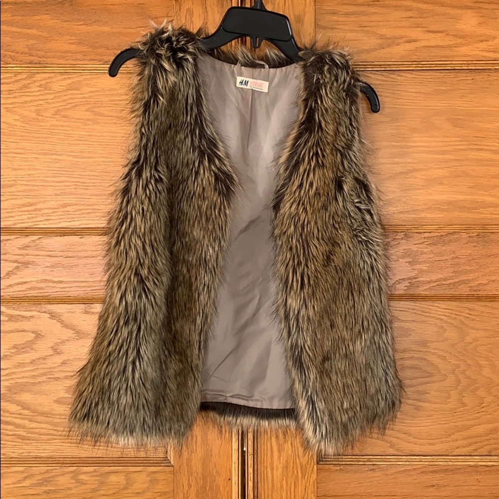 Faux fur vest